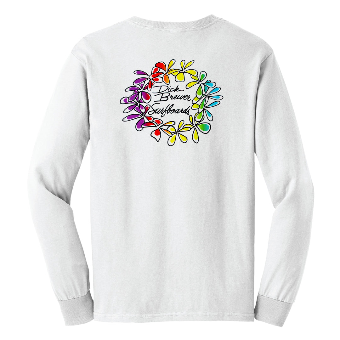 Dick Brewer Long Sleeve T-shirt - Colored Lei