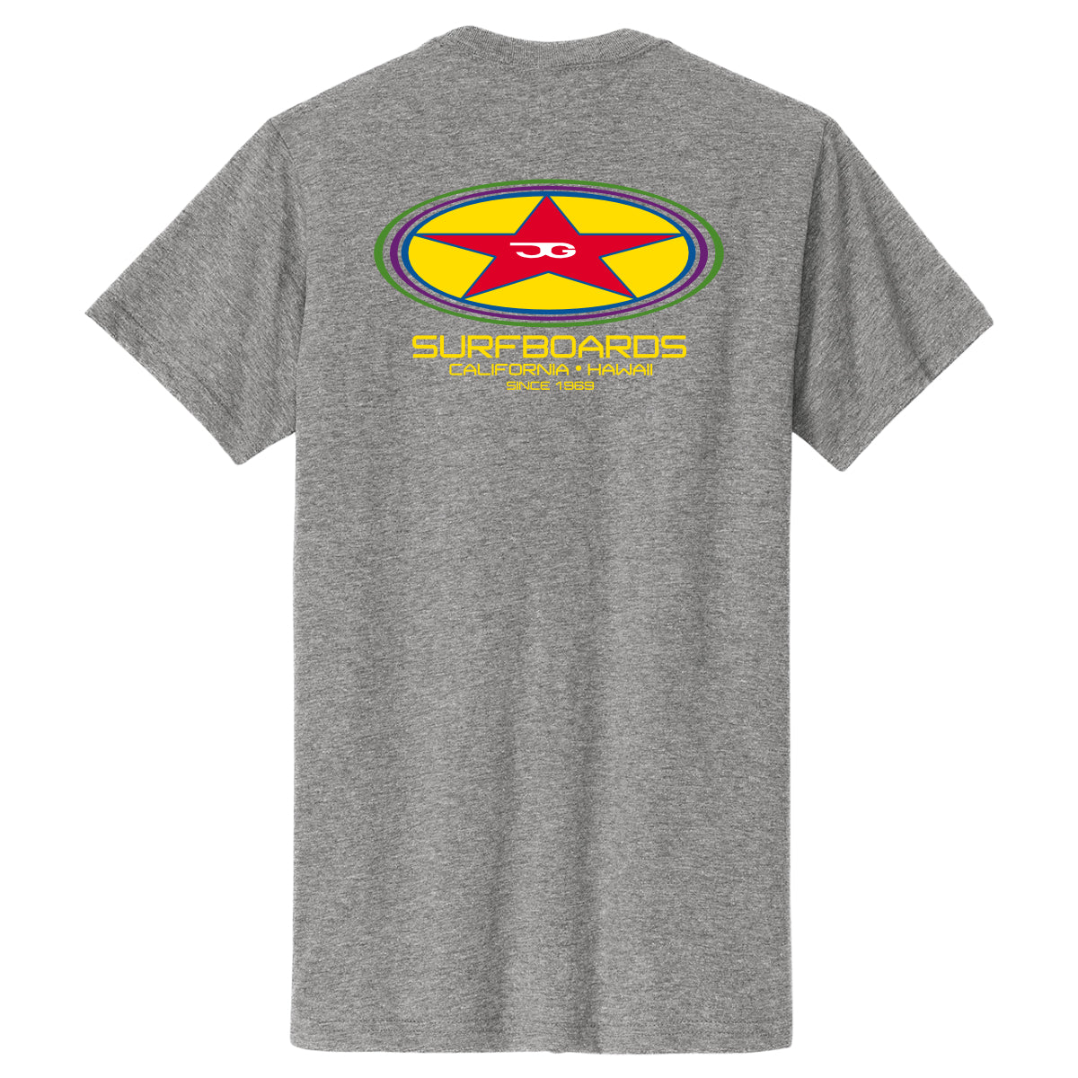 JG Surfboards Oval Star TShirt Last Wave Originals