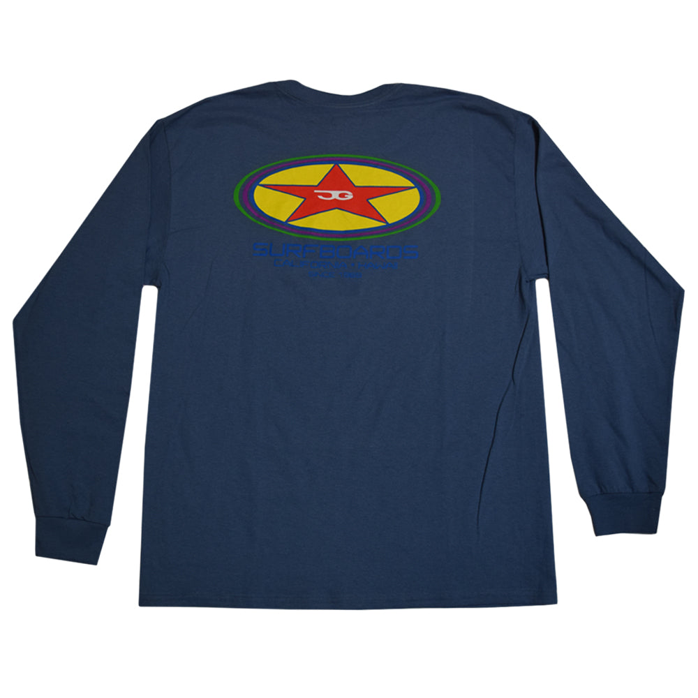 JG Surfboards Oval Star Long Sleeve Last Wave Originals