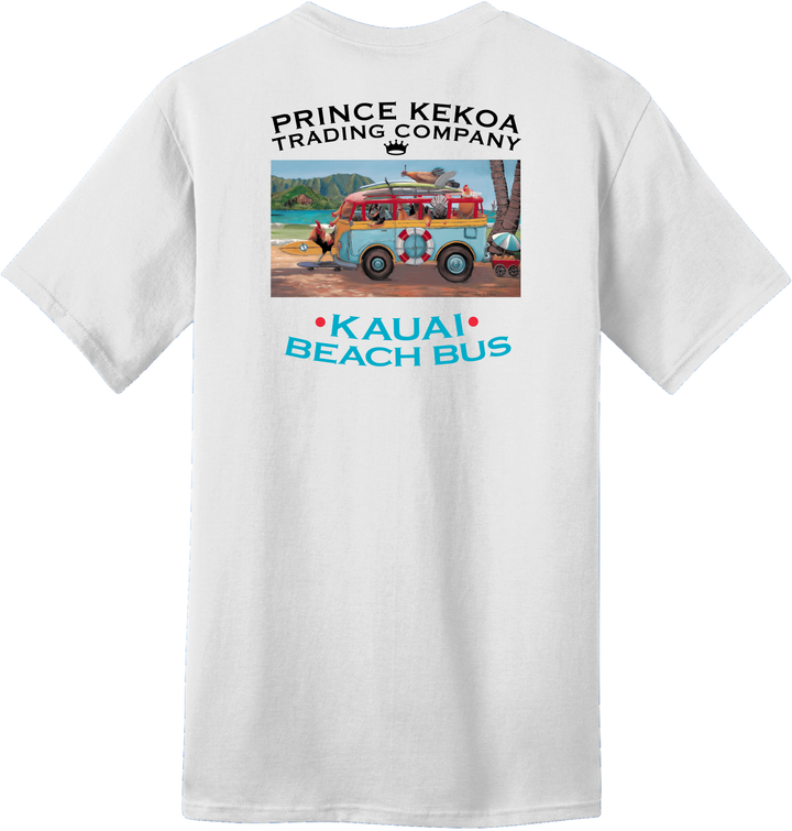 Prince Kekoa Trading Company Kauai Beach Bus Tee (Clearance)