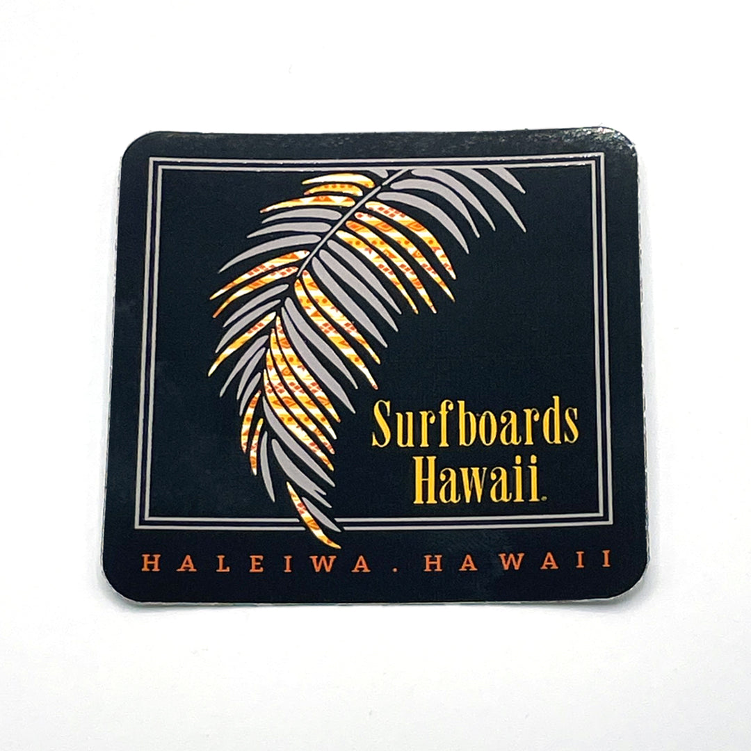 Surfboards Hawaii Palm Leaf Sticker